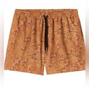 Billy Reid Men Cactus Swim Short Size L NWT Turmeric